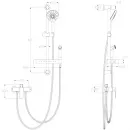 Смеситель для ванны Wonzon & Woghand WW-A31003-MW с душевым гарнитуром, белый матовый