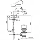 Смеситель для биде с донным клапаном Cisal Cubic CU00055121