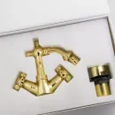 Смеситель для биде Migliore Prestige 31625 с донным клапаном, золотой