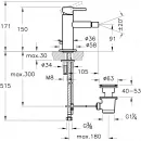Смеситель для биде с донным клапаном VitrA Origin A42559