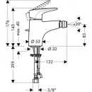 Hansgrohe Metropol E 14270000 Смеситель для биде