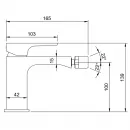 Смеситель для биде с донным клапаном Villeroy & Boch Architectura Square TVB12500100064
