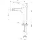Смеситель для биде Wonzon & Woghand Athens WW-085001-CR хром