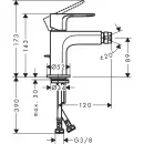 Смеситель для биде с донным клапаном Hansgrohe Rebris S 72210000