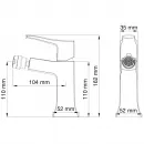 Смеситель для биде Wonzon & Woghand Flex WW-88016072-MB черный матовый