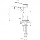 Смеситель для биде Wonzon & Woghand Navia WW-185001-CR хром
