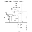 Смеситель для биде без донного клапана Remer Absolute AU22VO