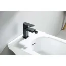 Смеситель для биде Aquatek Лира AQ1418MB без донного клапана, черный матовый