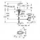 Смеситель для биде c донным клапаном Grohe Eurocube 23138AL0