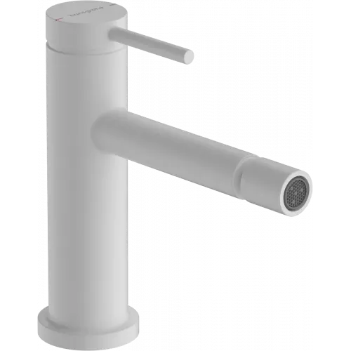 Смеситель для биде Hansgrohe Tecturis S 73201700 с донным клапаном, белый матовый