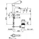 Смеситель для биде с донным клапаном Cisal Cherie CE00055021
