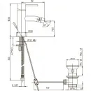 Смеситель для биде с донным клапаном Paini Cox 78PZ306