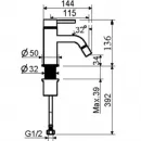Смеситель для биде Plumberia Selection IXO XO0063CR без донного клапана, хром