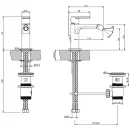 Смеситель для биде с донным клапаном Gessi Via Manzoni 38608#031
