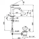 Смеситель для биде с донным клапаном Cisal LineaViva LV00055021