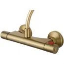 Термостат для душа Wonzon & Woghand Inn 5 WW-B1005-A-BG с душевым гарнитуром, золотой матовый