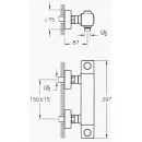 Термостат для душа Vitra AquaHeat A47160EXP