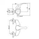 Смеситель для душа Paini Fiori F2CR511LMKM