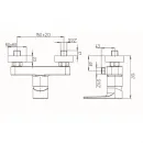 Смеситель для душа Paini Flat KKCR5112SLMKM