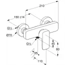 Смеситель для душа Kludi Renon 428315375 белый матовый