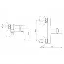 Смеситель для душа BelBagno Rowena ROW-ESDM-CRM