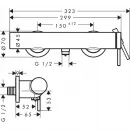 Смеситель для душа Hansgrohe Tecturis S 73622000