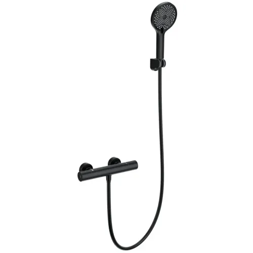 Термостат для душа Wonzon & Woghand Inn 1 WW-B3013-A-MB с душевым гарнитуром, черный матовый