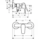 Смеситель для душа Hansgrohe Talis E 71760140