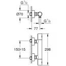 Термостат для душа Grohe Grohtherm 1000 Cosmopolitan M 34065BE2