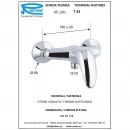 Смеситель для душа Remer Ten T33