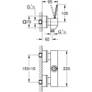 Смеситель для душа Grohe Eurocube Joy 23665000