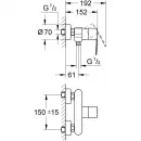 Смеситель для душа Grohe Wave Cosmopolitan 23208000