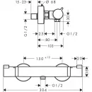 Термостат для душа Hansgrohe Ecostat Comfort 13116340