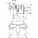 Смеситель для душа Hansgrohe Rebris S 72640670