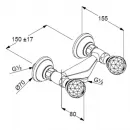 Смеситель для душа Kludi Adlon 5161045G4