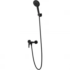 Смеситель для душа Wonzon & Woghand WW-4540-MB с душевым гарнитуром, черный матовый