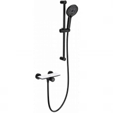 Смеситель для душа Wonzon & Woghand Click WW-B2052-A-MB с душевым гарнитуром, черный матовый