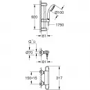 Термостат для душа Grohe Grohtherm 1000 34256004