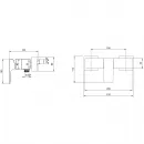 Смеситель для душа Villeroy & Boch Architectura Square TVS125001000K5