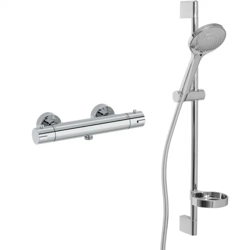 Термостат для душа Jacob Delafon Brive E24334-CP + E32910-CP