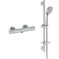 Термостат для душа Jacob Delafon Brive E24334-CP + E99899RU-CP