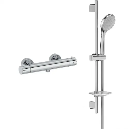 Термостат для душа Jacob Delafon Brive E24334-CP + E99899RU-CP