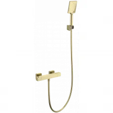Термостат для душа Wonzon & Woghand Stay 3 WW-B2062-A-BG с душевым гарнитуром, золотой матовый