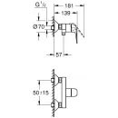 Смеситель для душа Grohe Euroeco 32740001 хром