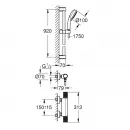 Термостат для душа Grohe Grohtherm 1000 Performance 34784000