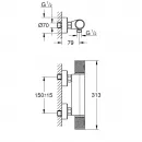 Термостат для душа Grohe Grohtherm 1000 Performance 34827000