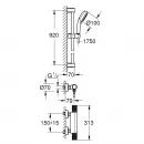 Термостат для душа Grohe Grohtherm 1000 Performance 34835000