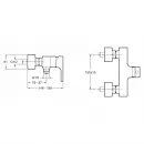 Смеситель для душа Jacob Delafon Strayt E45371-CP