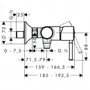Смеситель для душа Hansgrohe Talis Classic 14161000