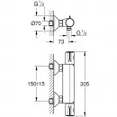 Термостат для душа Grohe Grohterm 800 34558000